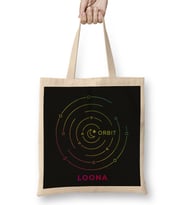 Kpop Girlgroup Loona Orbit Fandom Logo Bez Çanta Uzun Saplı