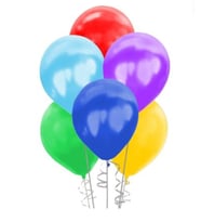 Metalik Renkli Karışık Balon 26cm 100Lü