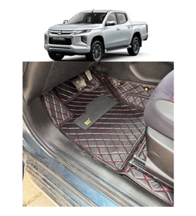 Mitsubishi L200 2019-2024 Arası Aracına Özel 8d Tek Katmanlı Havuzlu Paspas Takımı (Altın)