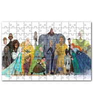 Cakapuzzle Taht Oyunları Karakter Tasarımı Animasyon Puzzle Yapboz MDF (Ahşap) (120 Parça)