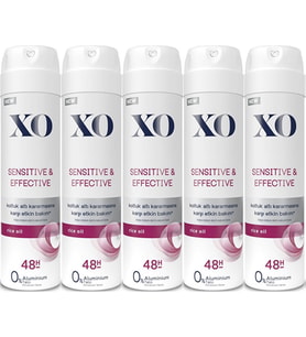 XO Deodorant 150ML Women-Kadın Sensitive & Effective (5 Li Set)