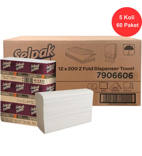 Selpak Professional Extra Z Katlı Havlu 21.5 x 24 cm. 5 Koli (60 Paket) (7906606)
