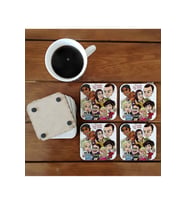 Ghostbastır Design Big Bang Theory Dekoratif Ahşap Bardak Altlığı Seti 051