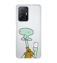 Xiaomi Mi 11T - 11T Pro Uyumlu Squidward Selfie Tasarımlı Şeffaf Telefon Kılıfı