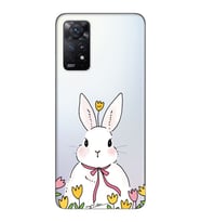 Redmi Note 11 Pro Uyumlu Tavşan Tasarımlı Şeffaf Telefon Kılıfı