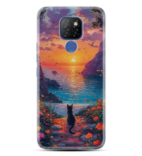 GM9 Pro Kılıf HD Resim Baskılı Manzara Kedi StKd -096