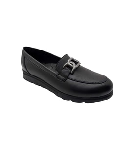 Scavia Veyona Hakiki Deri Ortopedik Kadın Ayakkabısı Loafer - Veyona - SİYAH - 39