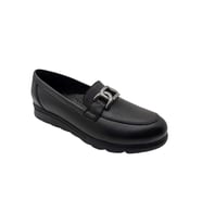 Scavia Veyona Hakiki Deri Ortopedik Kadın Ayakkabısı Loafer - Veyona - SİYAH - 39