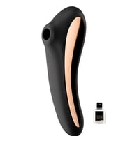 Satisfyer Dual Kiss Emiş Yapabilen 11 Farklı Modda Kullanılan Güçlü Titreşimli Şarjlı Vibratör+Jel