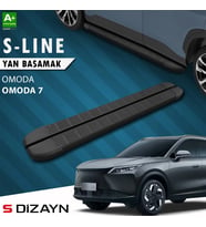 S-Dizayn Omoda Omoda7 S-Line Siyah Yan Basamak 183 Cm 2025 Üzeri A+ Kalite