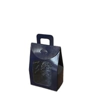 Kına Ve Çerez Çantası Pencereli Karton 7.5X11X4 (20 Adet)  Lacivert