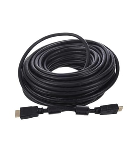 Fully G-507FS Plastik Düz Siyah 20 Metre Gold Poşetli Hdmi Kablo