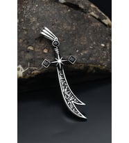 Kolye Ucu 925 Ayar Gümüş ( Zülfikar Kılıcı ) Hz. Ali 901198