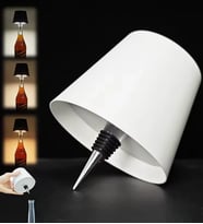 BK Gift Kablosuz 3 Renkli Led Beyaz Şişe Lambası, Ev Hediyesi,  Arkadaşa Hediye, Sevgiliye Hediye