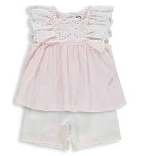 Civil Baby Kol Brodeli 6-18 Ay Takım - Pembe