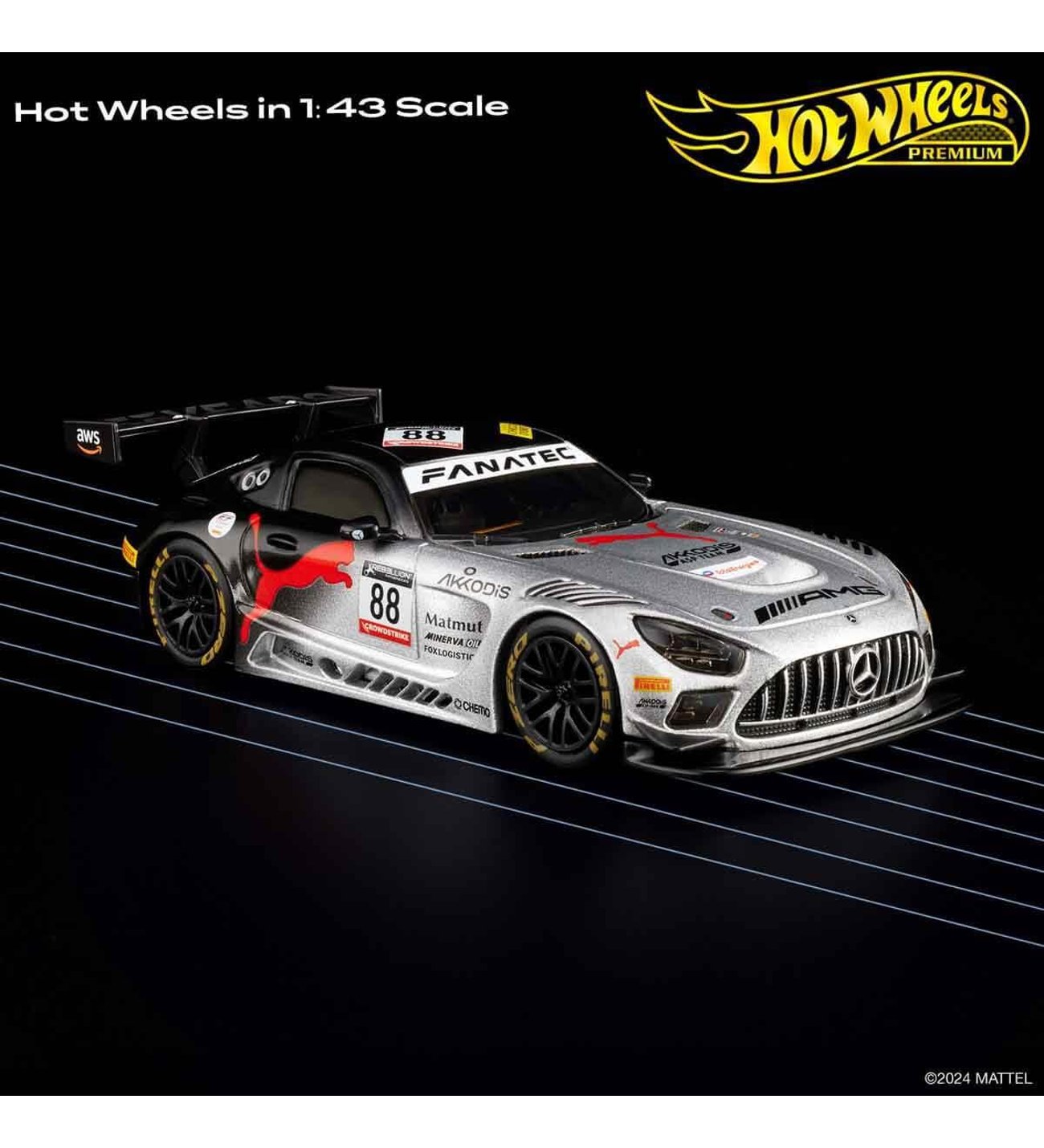 Hot Wheels 1:43 Premium Mercedes AMG GT3 HMD44