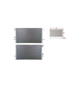 Klima Radyatörü 698x391x16 Mm – 8200008763 Wisco - Renault Laguna 2 2.0 01 Ve Sonrası Uyumlu