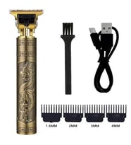 Vintage Görünümlü Güçlü 4 Farklı Başlıklı USB ŞarjlI Manuel Tıraş Makinası GO-53-vice 00541