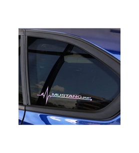 Mustangs Yan Cam Sticker Oto Kapı 20 Cm X 7 Cm Hologram c40