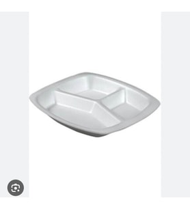 Amaç Yaşam 3 göz köpük tabak 1 paket (50 adet)