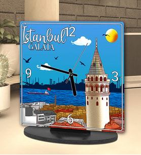 İstanbul Tasarımlı Masa Saati
