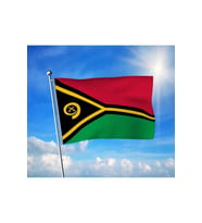 Vanuatu Devleti Bayrağı Premium Raşel Kumaş 70x105 cm