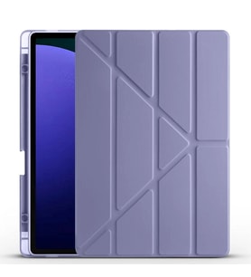 Galaxy Tab S10 Plus Kılıf Zore Tri Folding Kalem Bölmeli Standlı Kılıf