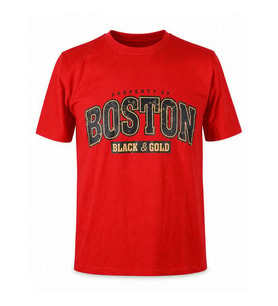 Trender Boston Black&Gold Süpreme Kırmızı Erkek T-Shirt 226-20