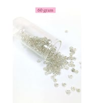 Dökme Cam Kum Boncuk Büyük Boy (6/0) 4 mm - 60 Gram - Şeffaf - BNC122