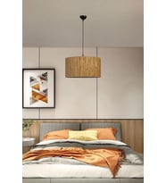 BAMBU 07 ABAJURLU TEKLİ SARKIT AVİZE