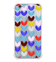 PrintiFy Apple iPhone 6S Uyumlu Water Color 1 Baskılı Şeffaf Köşe Korumalı Antişok Kılıf