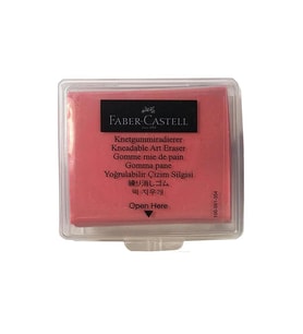 Kırmızı Hamur Silgi Kutulu 1 Paket Faber Hamur Silgi Çizim Silgisi Yoğrulabilir Silgi Plastik Kutulu Kırmızı