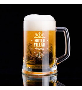Mutlu Yıllar İsimli Bira Bardağı