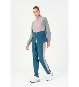 Maraton Regular Kadın Dik Yaka Gri- Tracktop