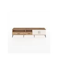 Arges TV Ünitesi 3 Raflı 2 Çekmeceli 2 Kapaklı 220x30x51 Çam-Aytaşı/Çam