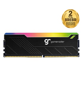 GameRaider RIFT 16GB (1x16GB) 5600MHz CL46 RGB Soğutuculu DDR5 Ram (GR165600U46RGB) – 2 Yıl Birebir Değişim Garantili