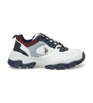U.S. Polo Assn Tracky 5FX Kadın Sneaker Spor Ayakkabı Beyaz Mavi