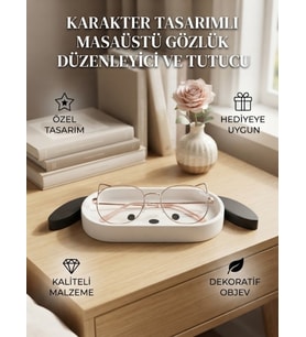 Karakter Figür Tasarımlı Gözlük Tutucu ve Çok Amaçlı Organizer