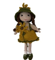 Ayçiçek Bebek Amigurumi Organik Oyuncak