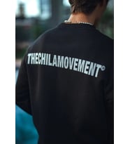 Kışlık Bisiklet Yaka Oversize Baskılı SweatShirt - Siyah
