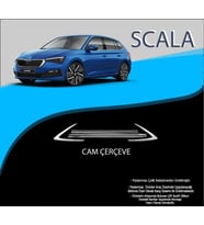 Skoda Scala Uyumlu Krom Cam Alt Çıtası 2019-2023 Parça (Karışık)