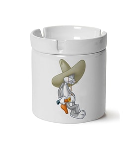 Bugs Bunny Baskılı Porselen Küllük Makinede Yıkanabilir