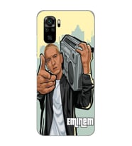 Xiaomi Redmi Note 10 / Note 10S Uyumlu Eminem Tasarımlı Şeffaf Telefon Kılıfı