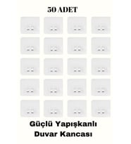 Kendinden Yapışkanlı Kancalar Banyo Duş Rafı Kancası 50 ADET
