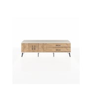 Arges TV Ünitesi Tek Raflı 2 Çekmeceli 2 Kapaklı 176x30x51 Aytaşı-Çam