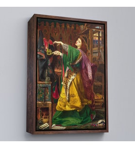 Çerçeveli Frederick Sandys'in 1864 Tarihli bir Cadı Tablosu (Siyah)