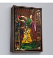 Çerçeveli Frederick Sandys'in 1864 Tarihli bir Cadı Tablosu (Siyah)