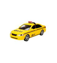 1:16 Sesli ve Işıklı Araba – Sürtmeli Oyuncak Polis Taksi 24 cm (Çok Renkli)