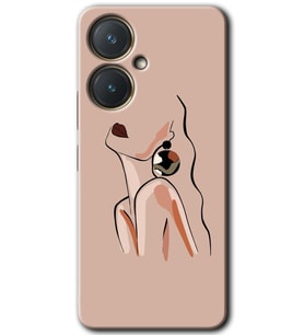 Vivo Y27 Kılıf HD Desen Baskılı Kılıf - Çizim Silüet