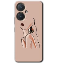 Vivo Y27 Kılıf HD Desen Baskılı Kılıf - Çizim Silüet